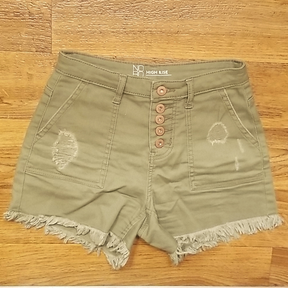 Women's size 1 High Rise Green Shorts